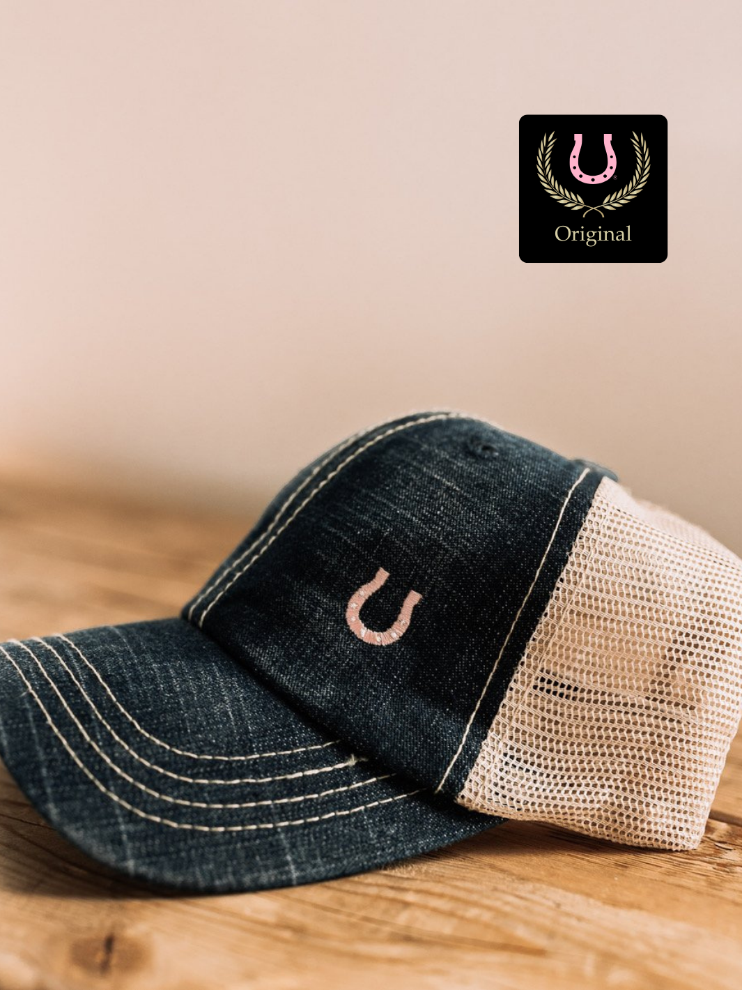 Blue Denim Trucker Hat