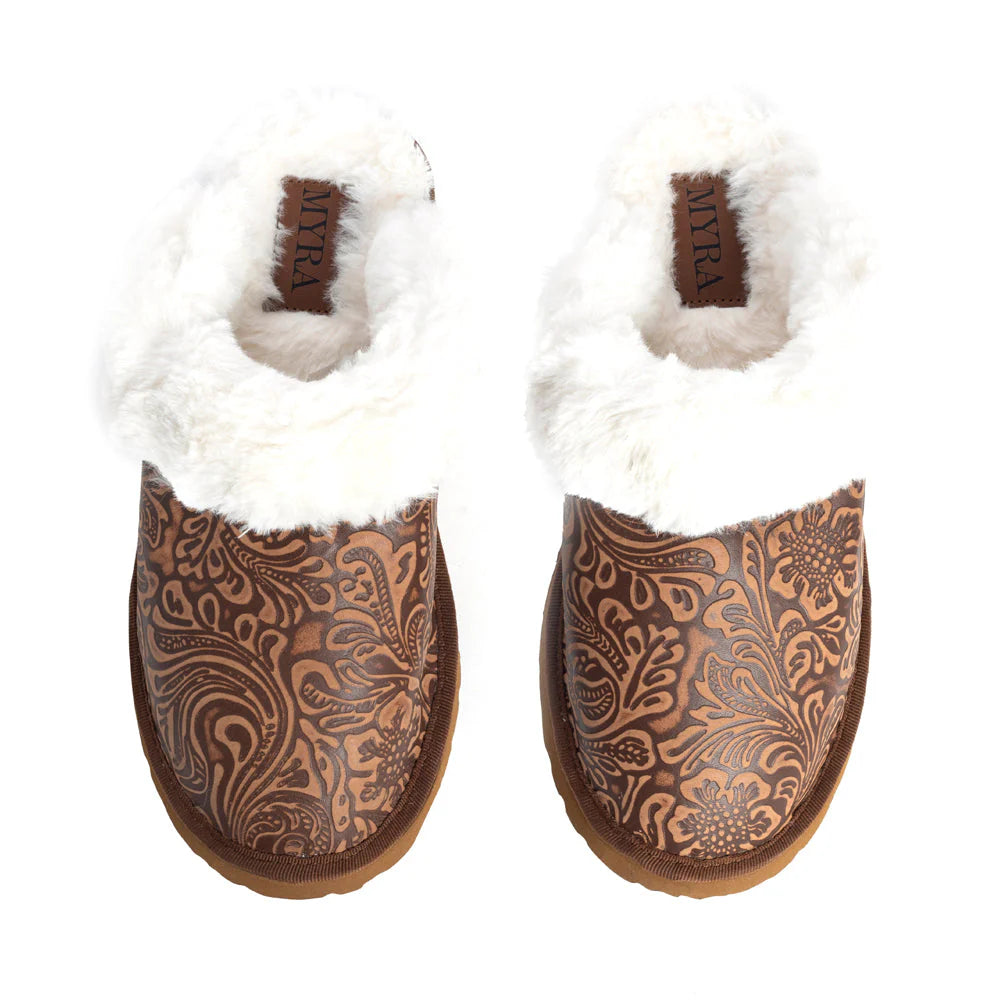 saddle & soul cozy leather slippers