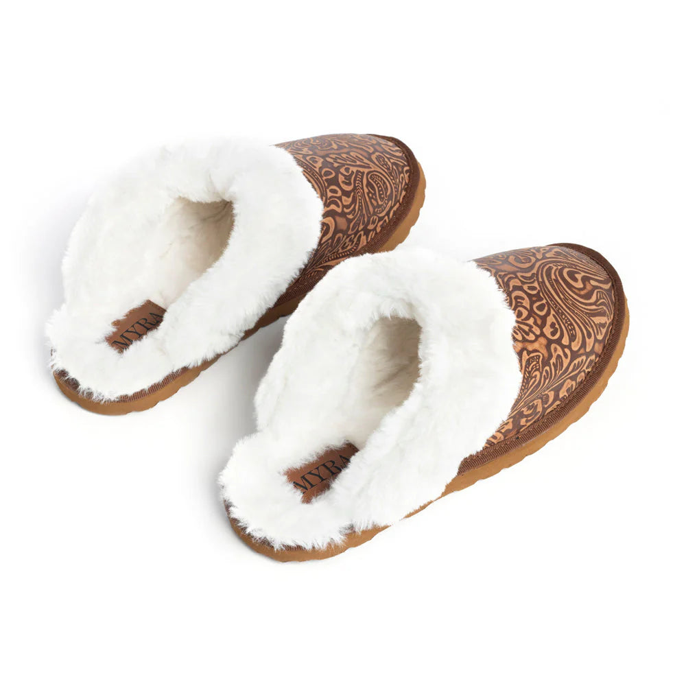 saddle & soul cozy leather slippers