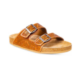 Molly Hand-Tooled Leather Sandals