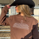 Boot-Stitch Sweatshirt (Cocoa)