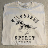 Wild & Free Horse Tee (White)
