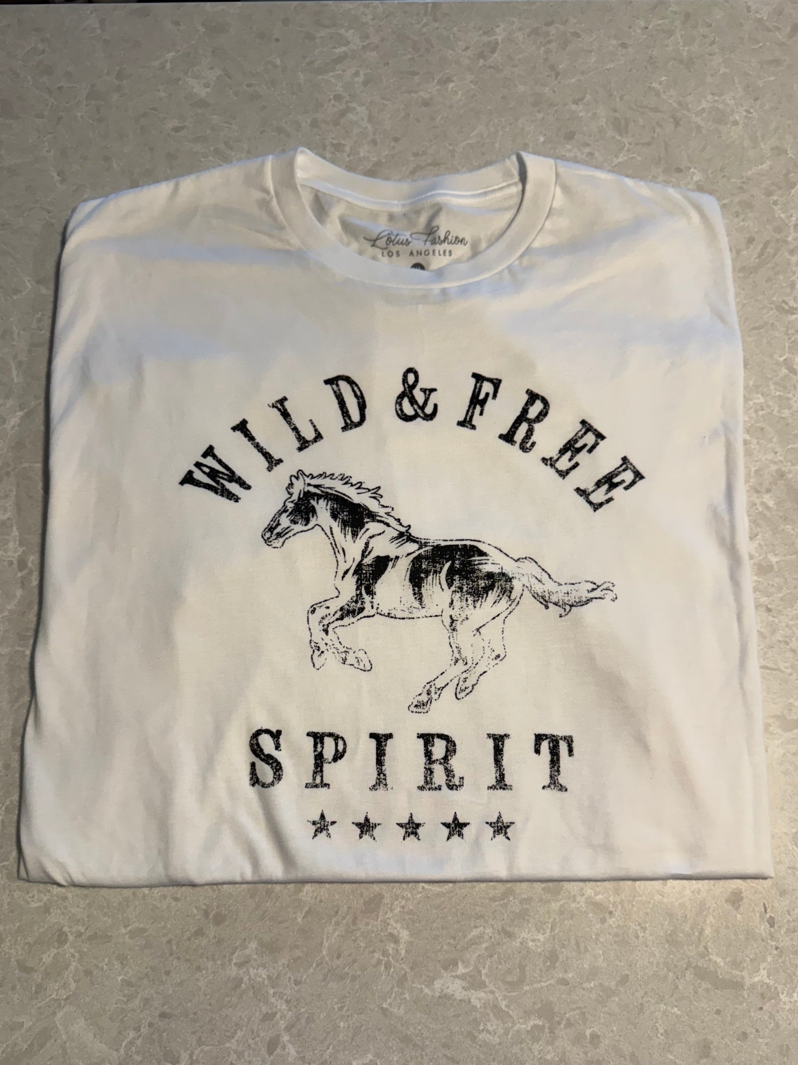 Wild & Free Horse Tee (White)