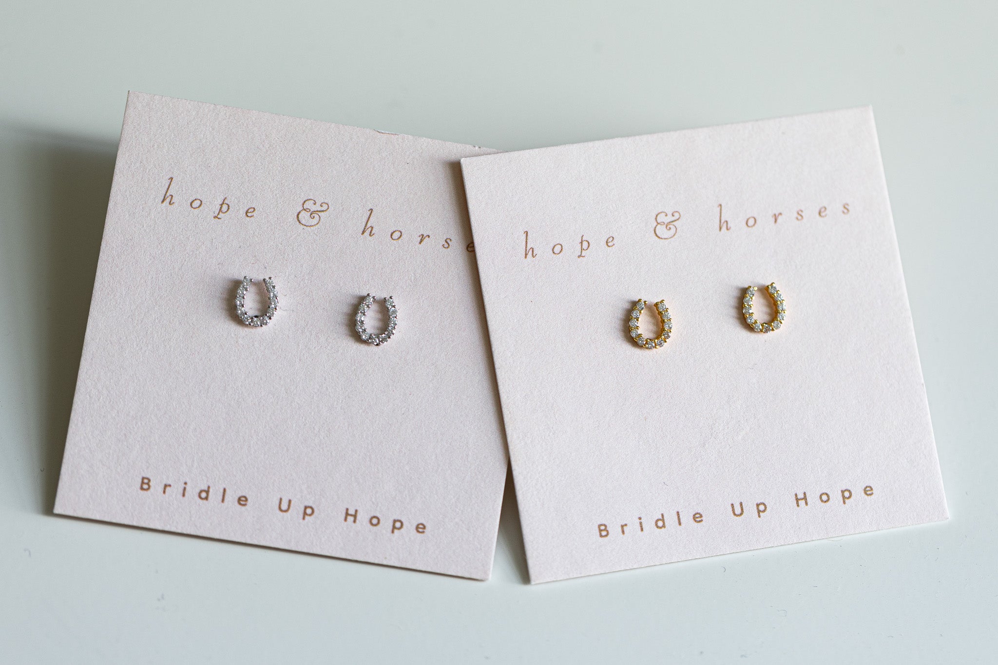 luxe horseshoe earrings