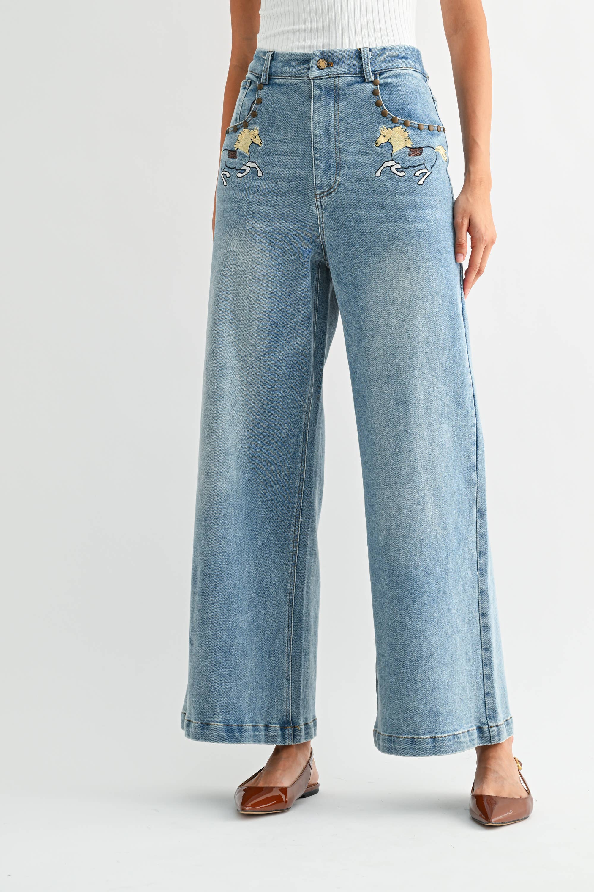 Horse High-Waisted Jeans