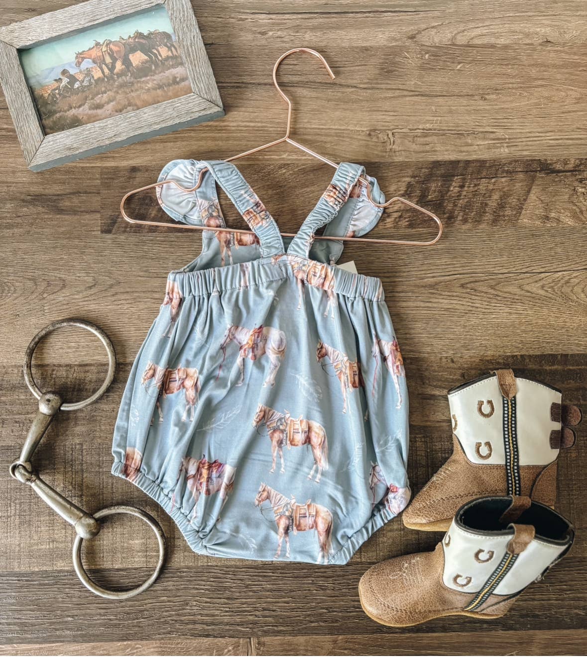 bamboo ranch horses romper
