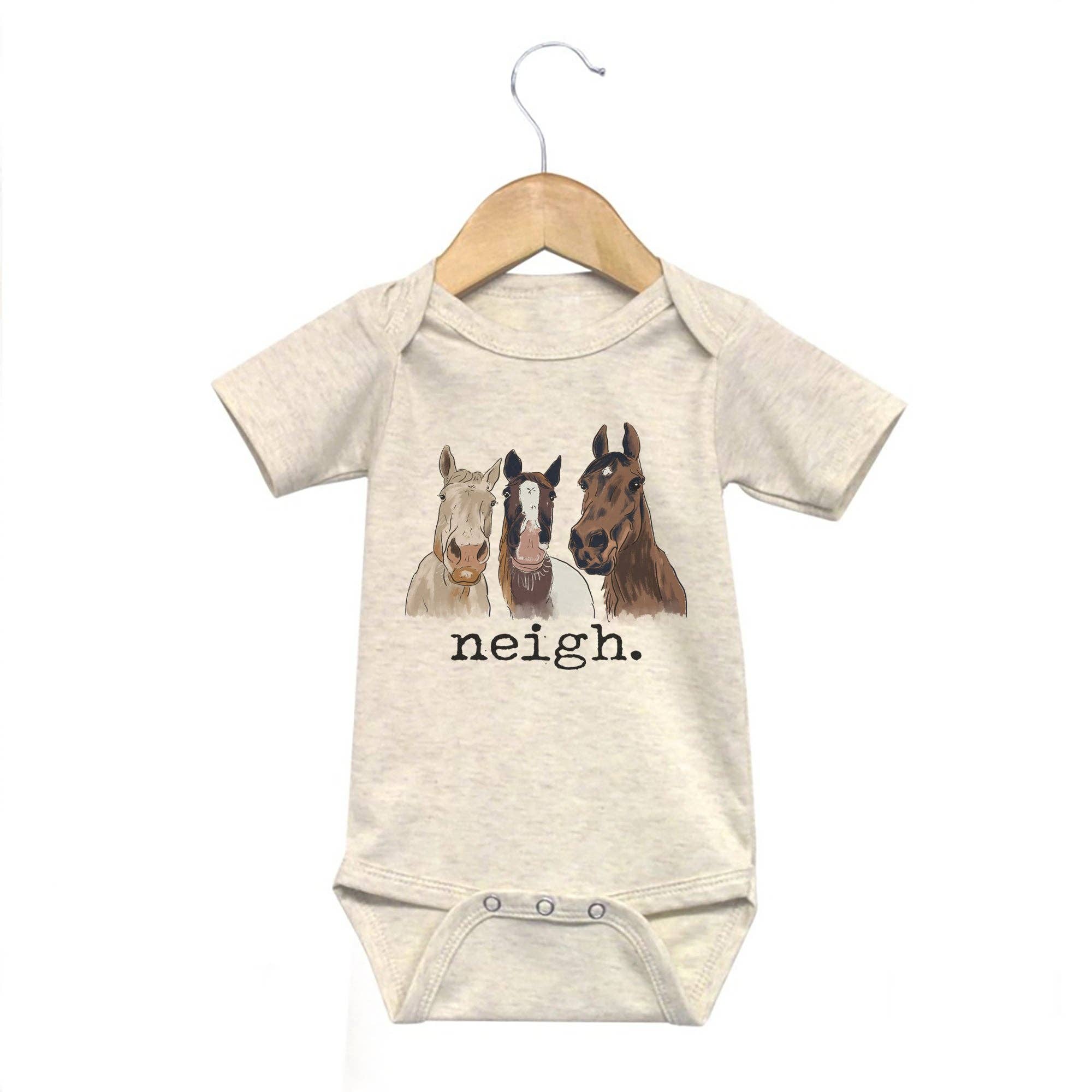 Neigh Baby Onesie (Short Sleeve)