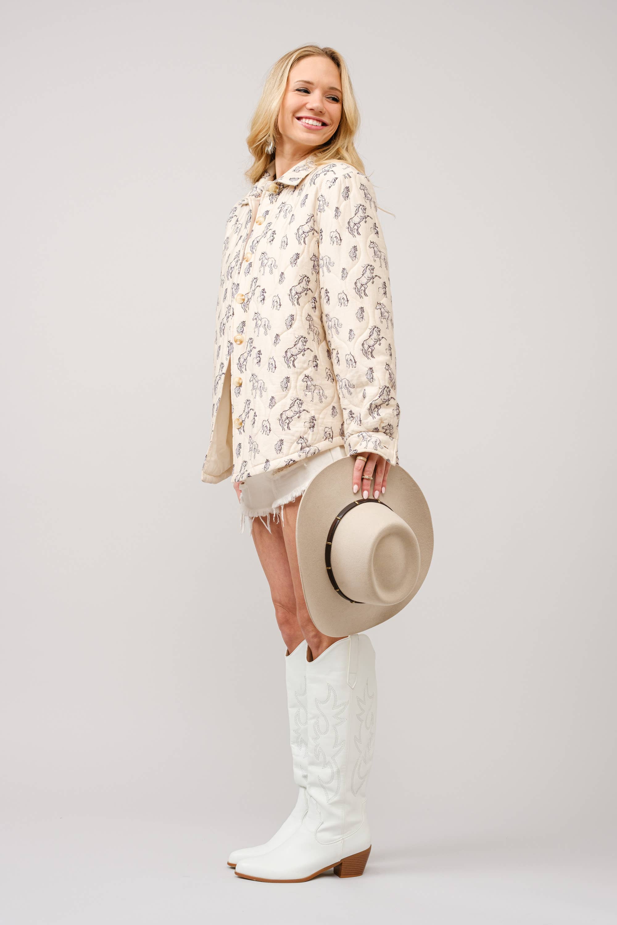 Quilted Western Horse Jacket