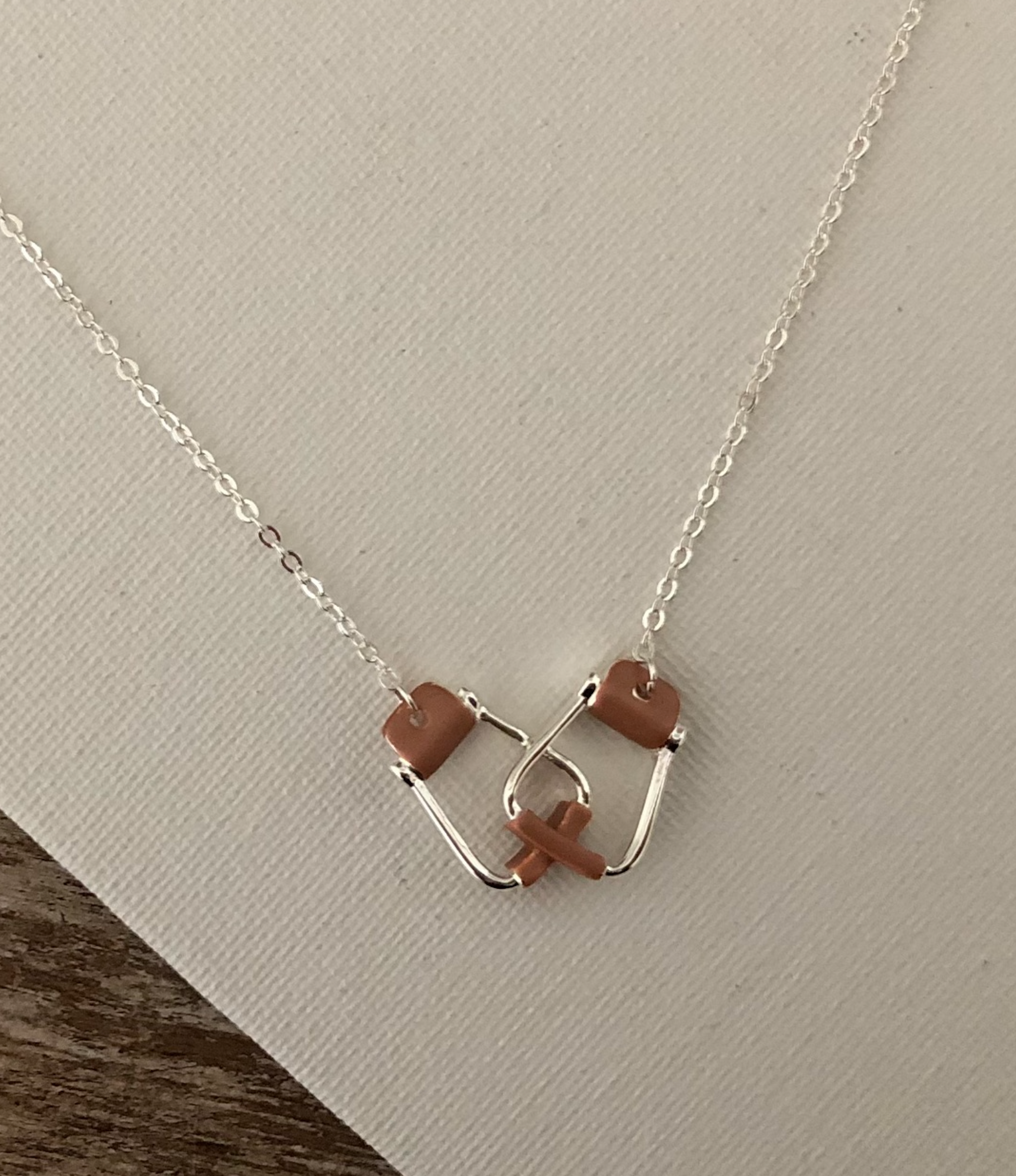 Petite Saddle Stirrup Necklace