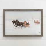 Snowy Sleigh Ride Art