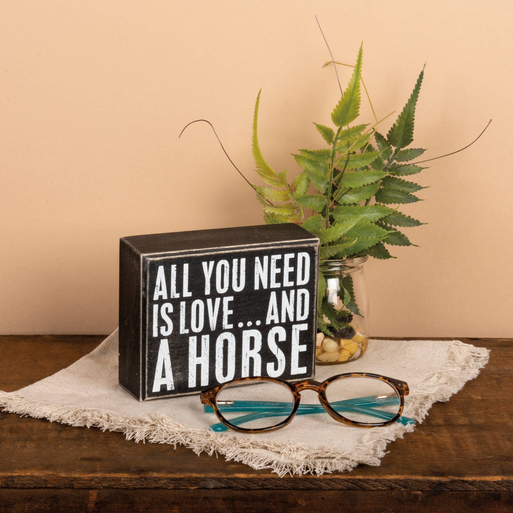 Love & A Horse Box Sign
