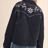 Floral Embroidery Western Jacket