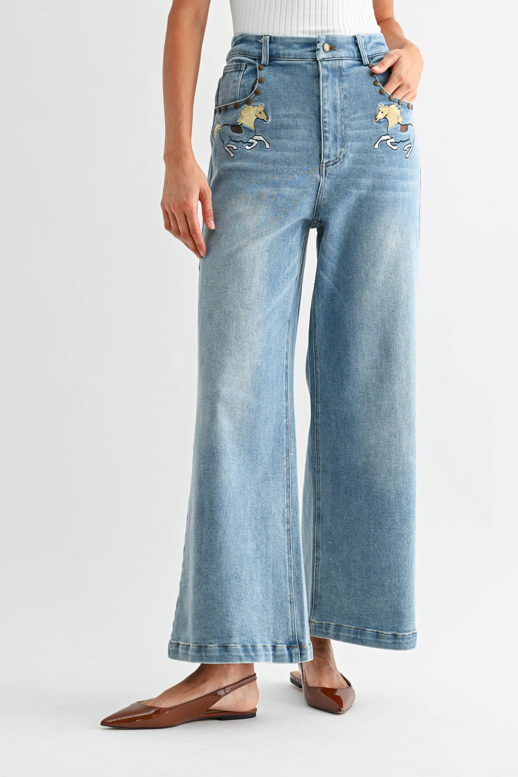 Horse High-Waisted Jeans