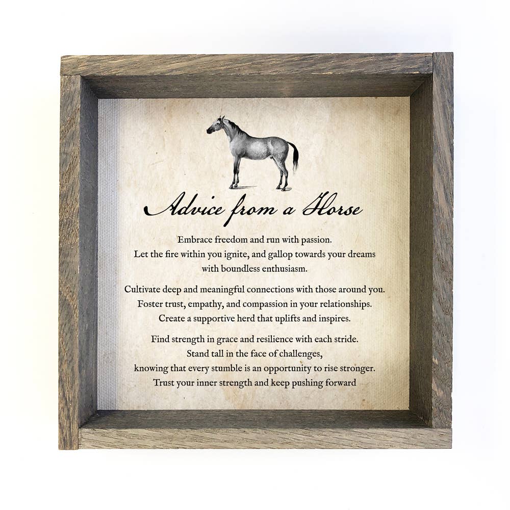 Advice From a Horse Art