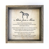 Advice From a Horse Art