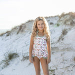 Girls Horse Ruffle Swimsuit