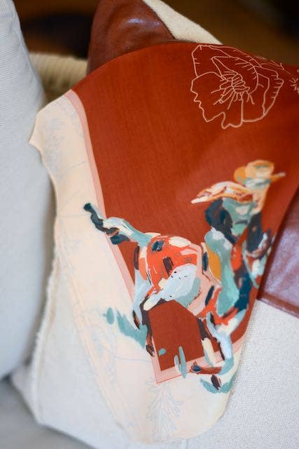 Poppy Cowgirl Silk Scarf