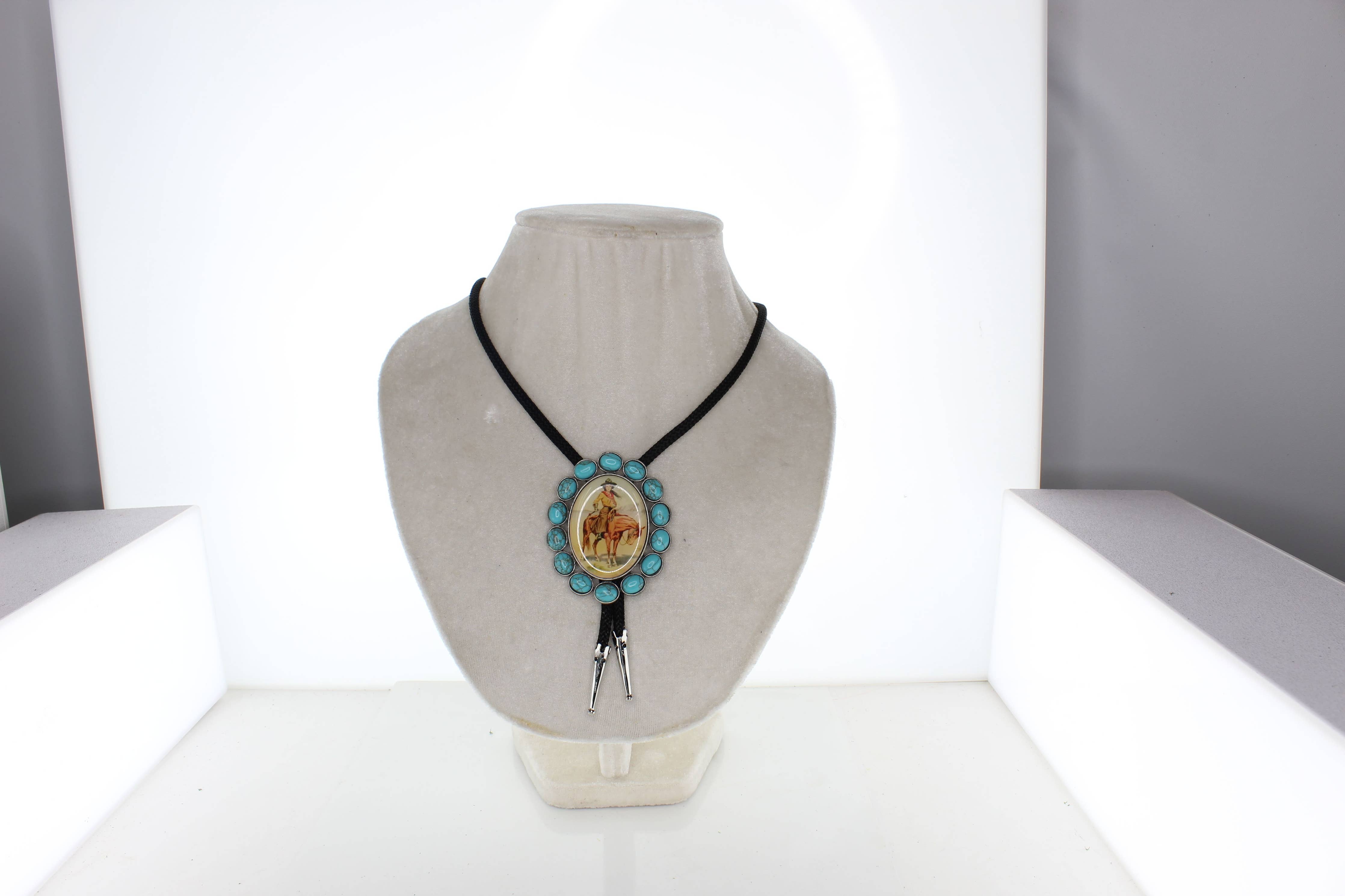 Cowgirl Turquoise Bolo Tie