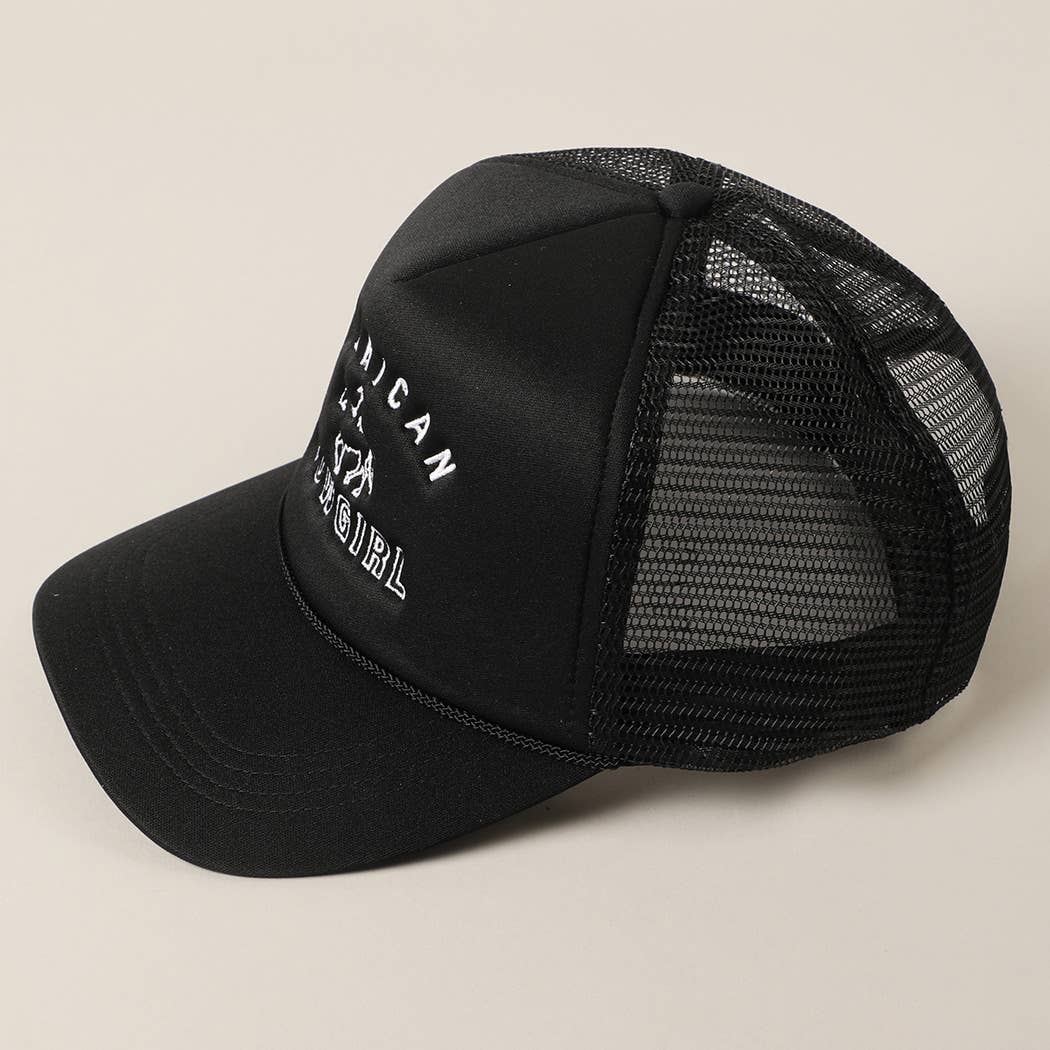 american cowgirl trucker hat