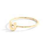 Tiny Hoofprint Ring