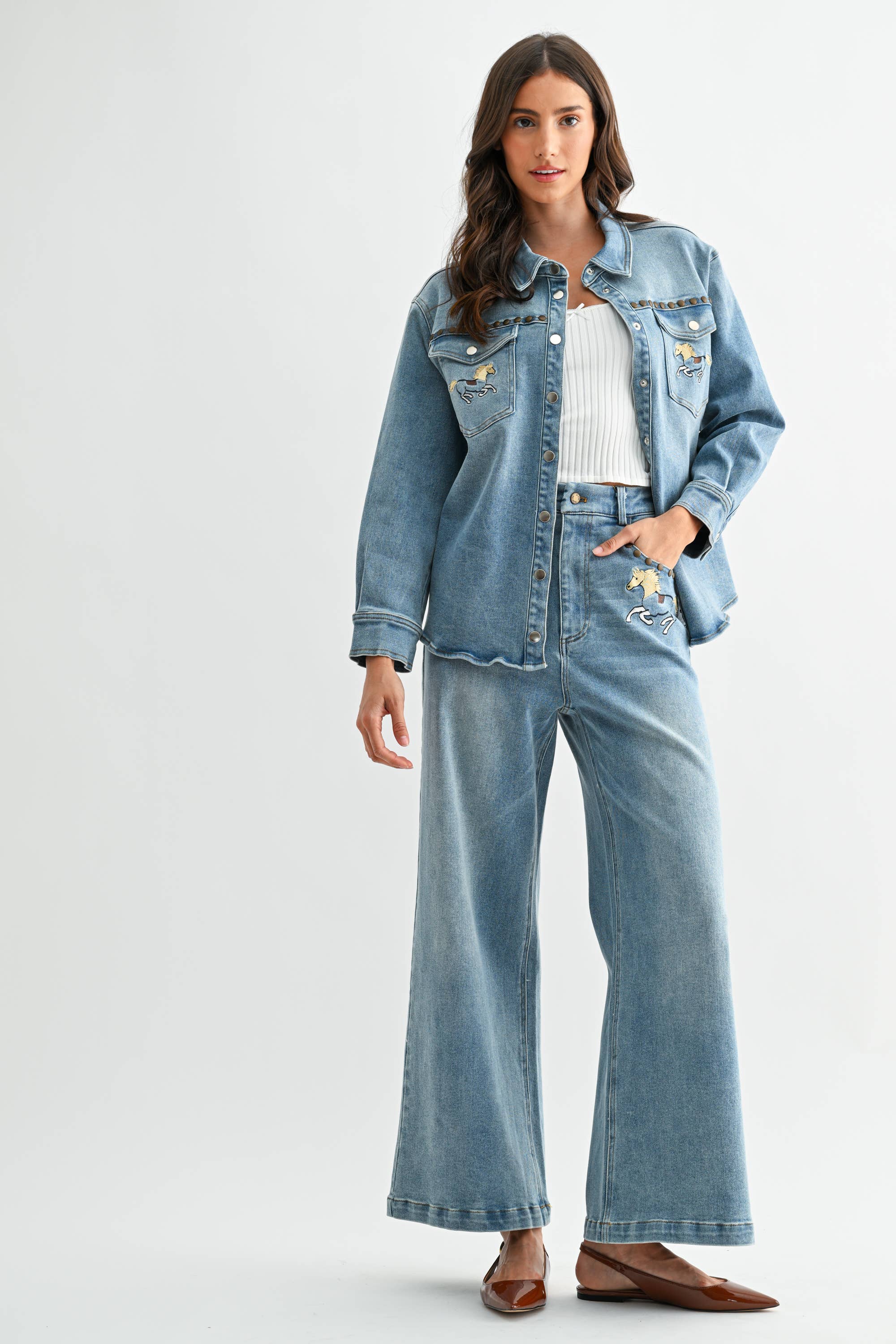 Horse High-Waisted Jeans