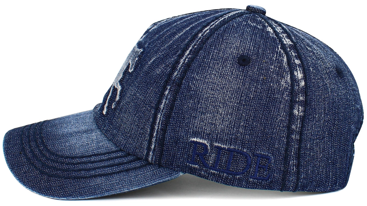 Vintage Denim Horse Hat