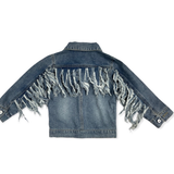 Denim Fringe Jacket