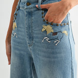 Horse High-Waisted Jeans