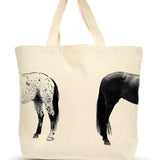 Kissing Horses Tote Bag