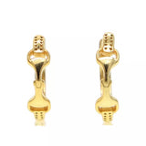 Snaffle Bit Hoop Earrings