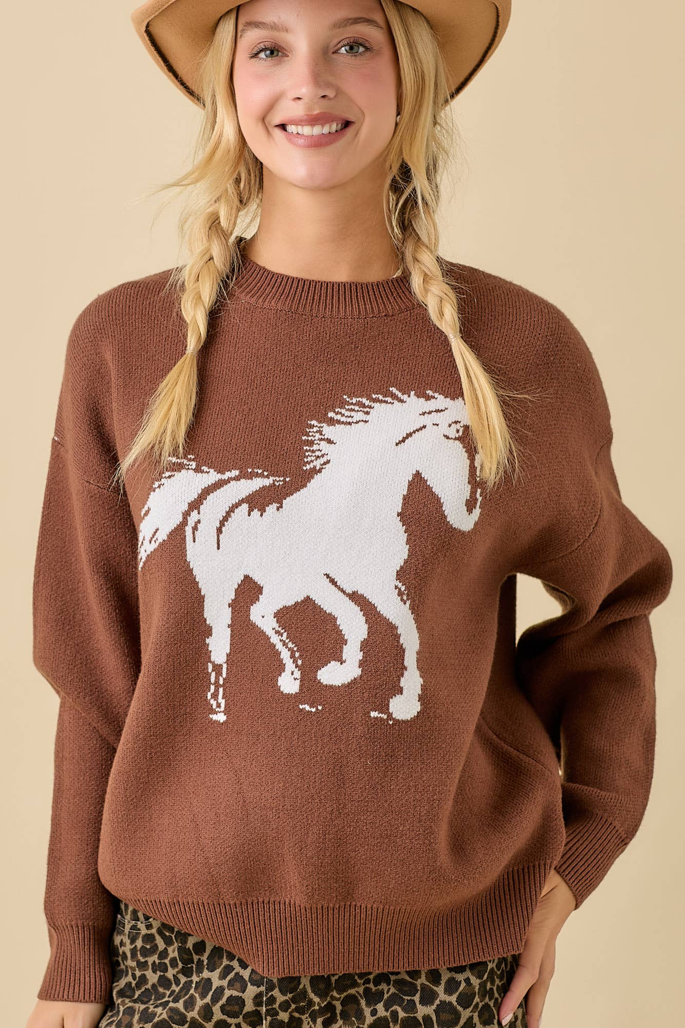 Mustang Spirit Knit Sweater Large