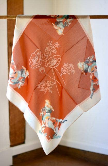 Poppy Cowgirl Silk Scarf
