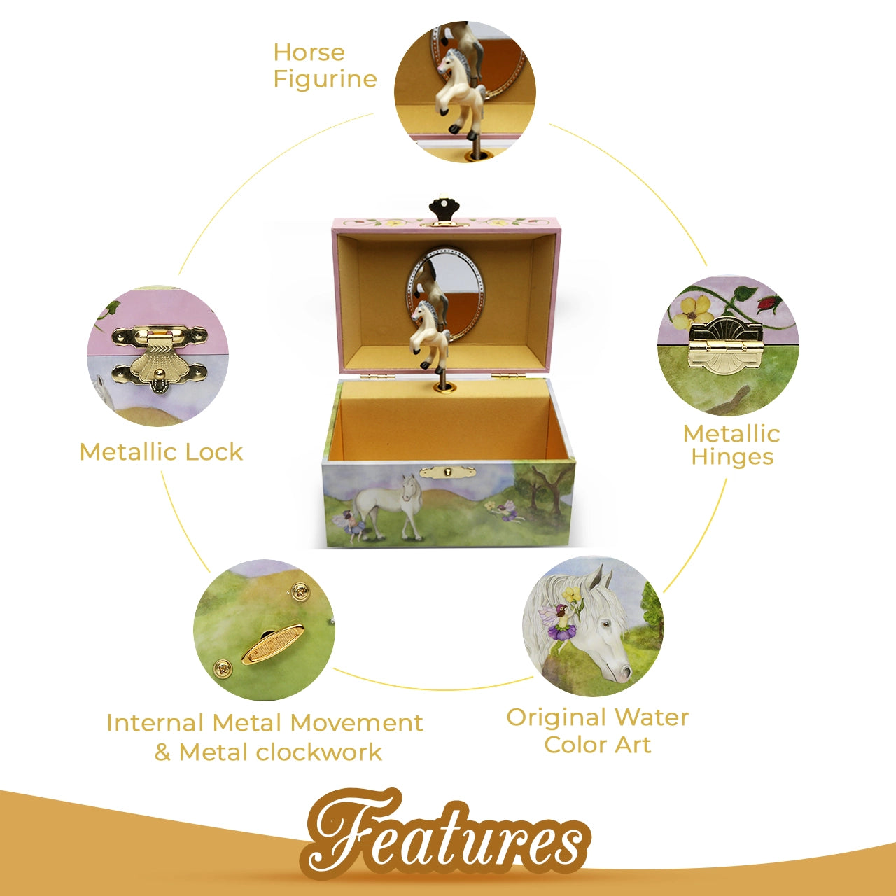 White Horse Music Box