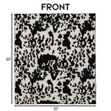 Wrangler Cowhide Stretchy Throw Blanket