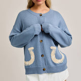 Bluebell Horseshoe Cardigan