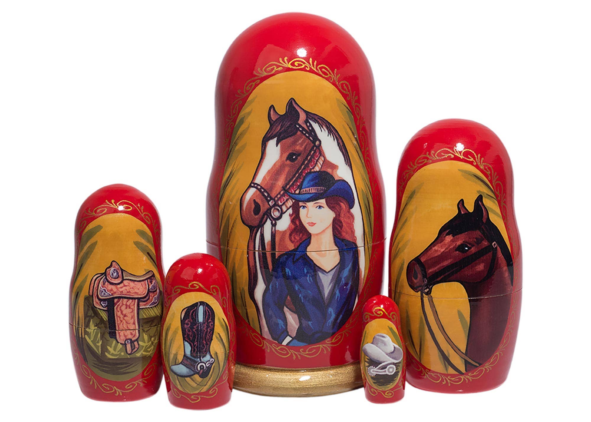 Western Horse Nesting Doll