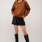 Western Boot-Stitch Sweater