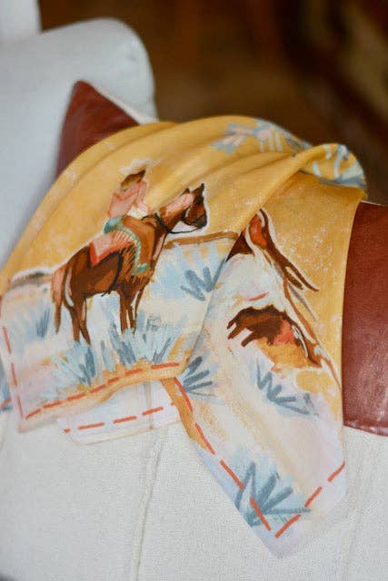 Open Range Cowgirl Silk Scarf