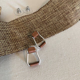 Stirrup Earrings with Copper Tones