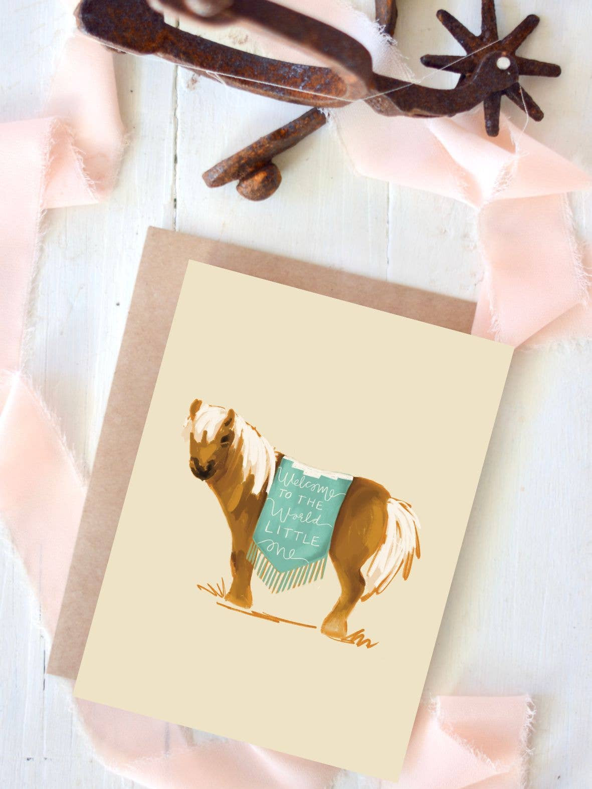 Pony Baby Shower Card
