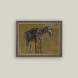 Study For Cowboys Art 9" x 7"