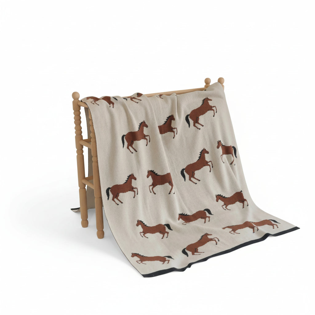 Horse Organic Knit Baby Blanket – Bridle Up Hope Shop
