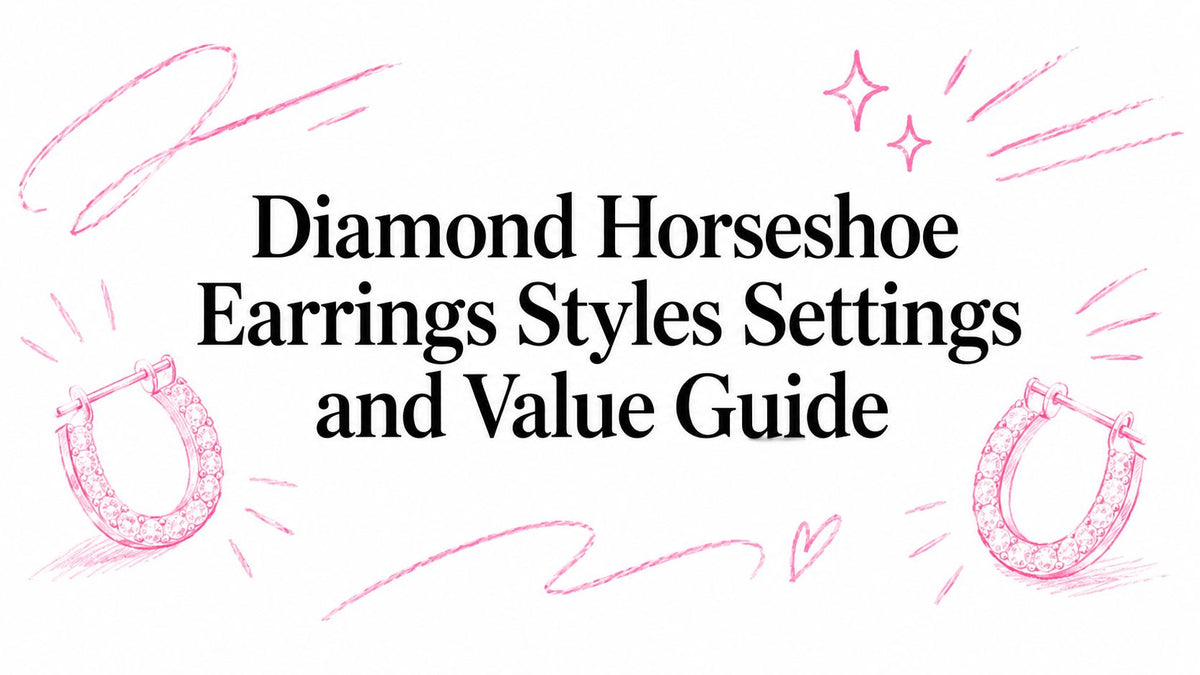 Diamond Horseshoe Earrings Styles Settings and Value Guide