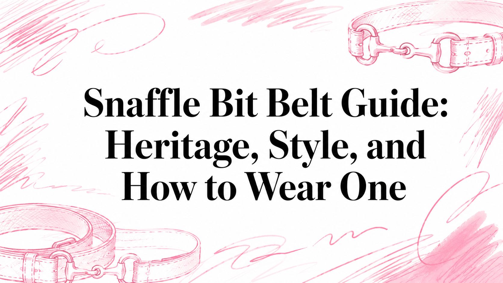 Snaffle Bit Belt Guide: Heritage, Style, and How to Wear One