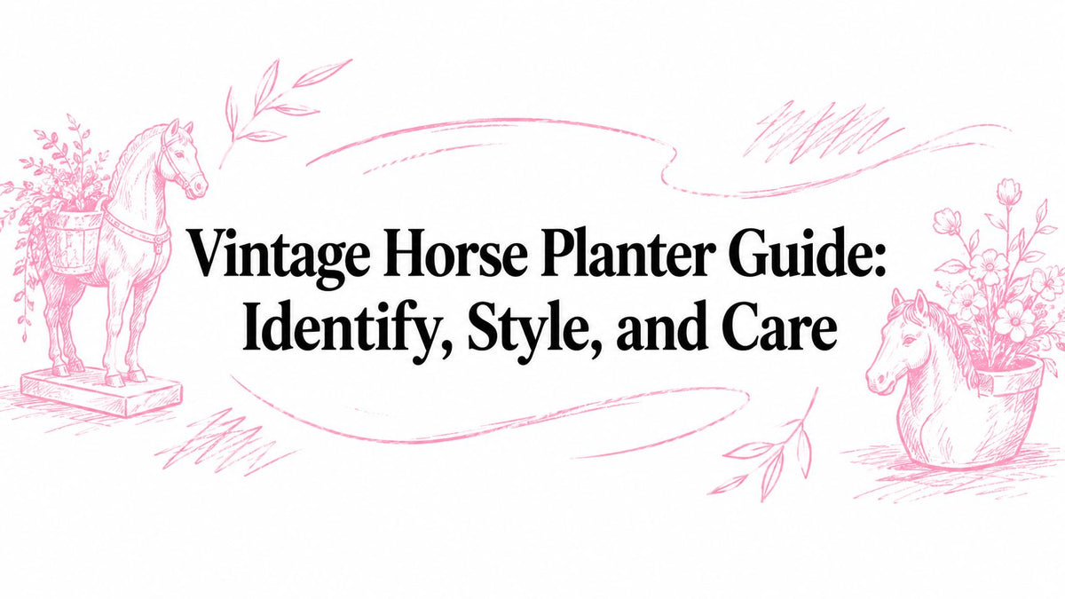 Vintage Horse Planter Guide: Identify, Style, and Care