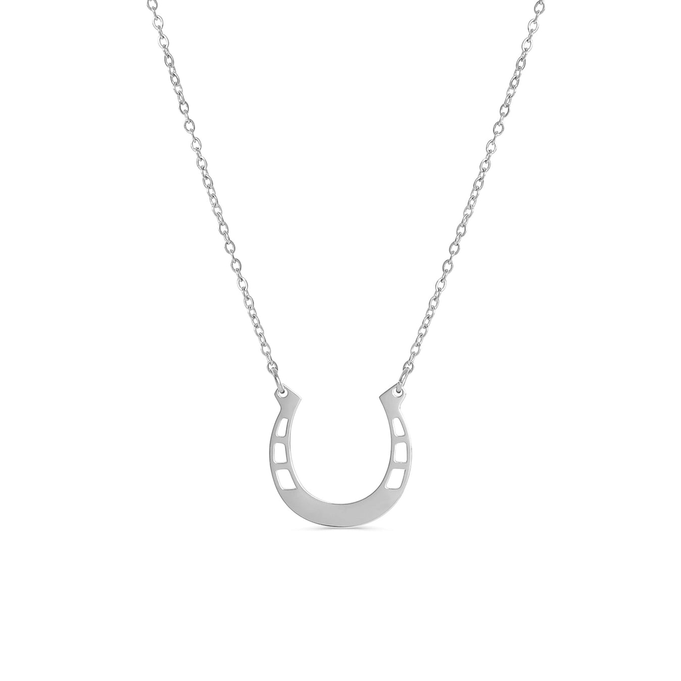 hope in a horseshoe necklace Silver