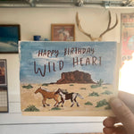Happy Birthday Wild Heart Horse Card