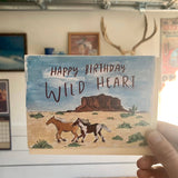 Happy Birthday Wild Heart Horse Card