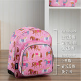 elegant horses backpack (12 inch)