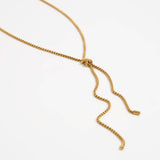 Golden Rein Bolo Necklace